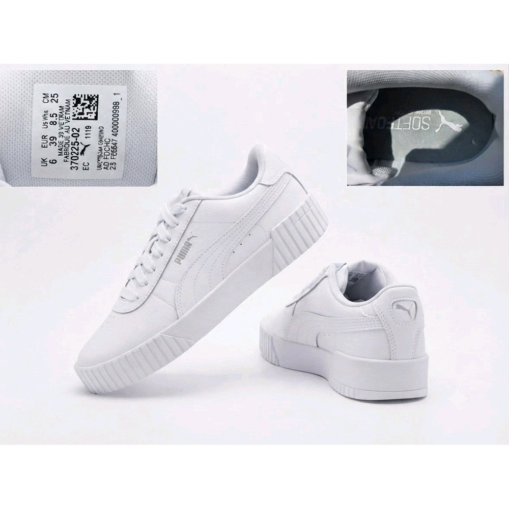 Puma Carina Comfort Sneaker, White Women's Size 8.5 M